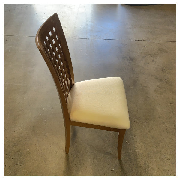 Chaise de salle à manger Design Costantini Pietro 27595 en bois avec cuir