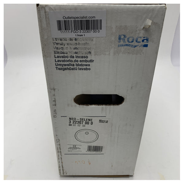 Овальний керамічний умивальник De Roca 276657 NEO - міцна та вологостійка раковина морського класу для компактних приміщень