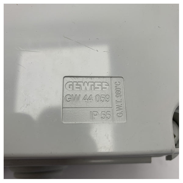 Gewiss 44 059 Scatola a pistoni resistente alle intemperie IP55 per impianti elettrici marini