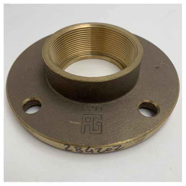 Guidi Bronze Marine Flange DN65 2 1/2 Inch Female Threaded PN6 � Corrosion Resistant Pipeline Connector