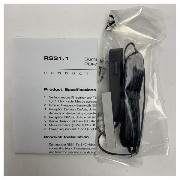 VISTA RS 31.1 赤外線レシーバー - 海洋電子システム用高耐久性38kHz赤外線センサー