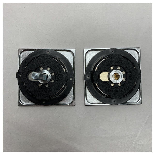 Olivari D128-CO Flush Handle Satin Chrome Door Handle