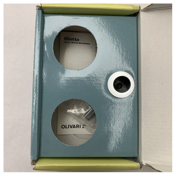 Olivari D128-CO Flush Handle Satin Chrome Door Handle