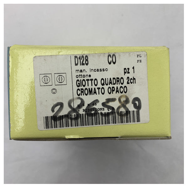 Olivari D128-CO Flush Handle Satin Chrome Door Handle