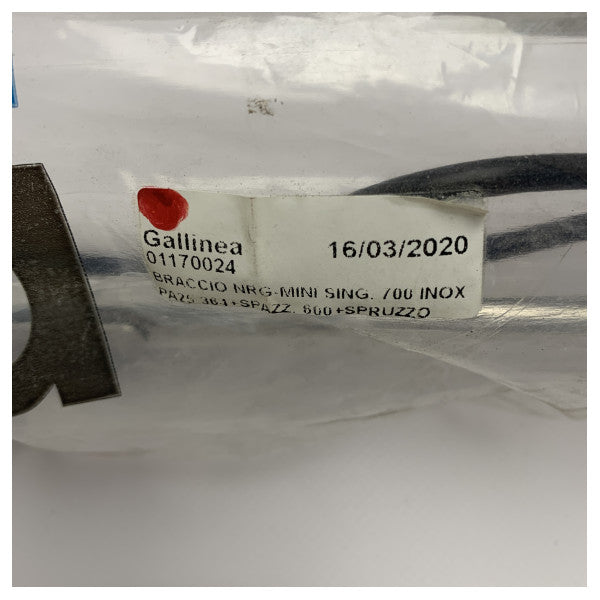 Рамо на чистачката на Gallinea NRG-MINI sing 700 mm с чистачка - 01170024