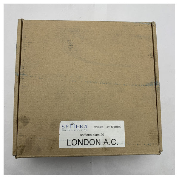 Sphera Marine-Grade Chrome Shower Head 200mm - Durable Waterproof Design for Boats and Nautical Bathrooms