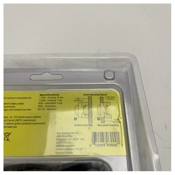 Blue Sea Systems switch battery HD-Series On/Off - 3000-BSS