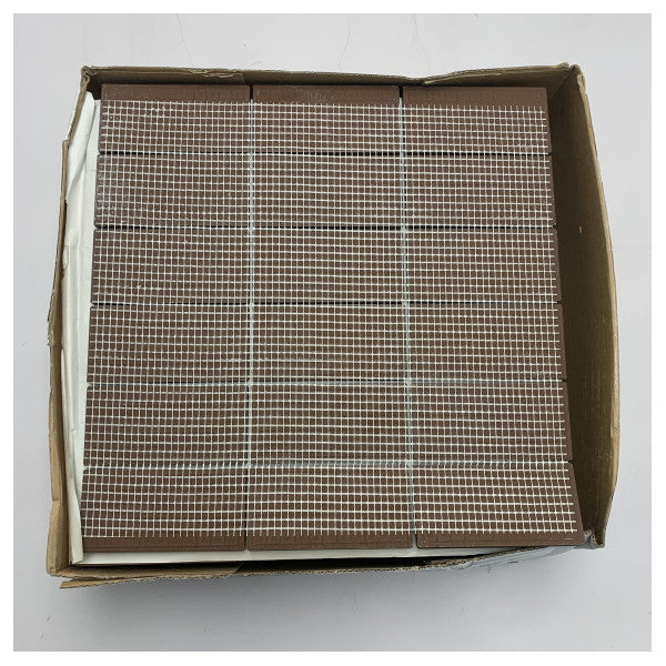 Piastrelle di mosaico in ceramica marrone durevole per applicazioni in ambienti marini e umidi - 4001 ICE