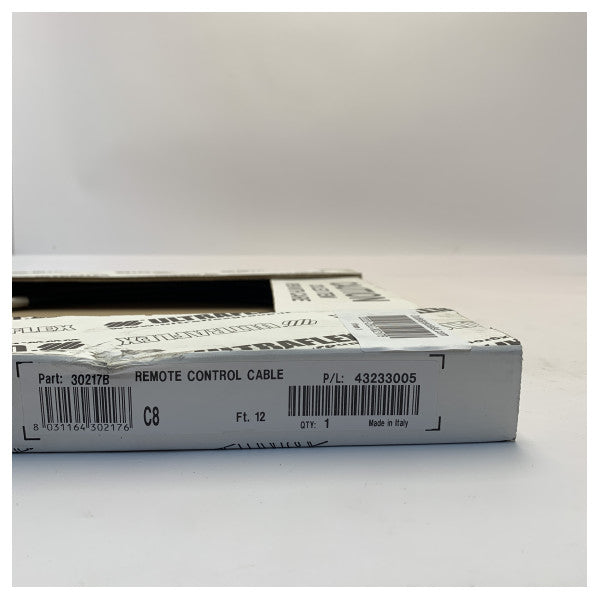 Ultraflex 30217B 耐久マリン・コントロール・ケーブル - 耐腐食性リモート・エンジン・コントロール、12フィート