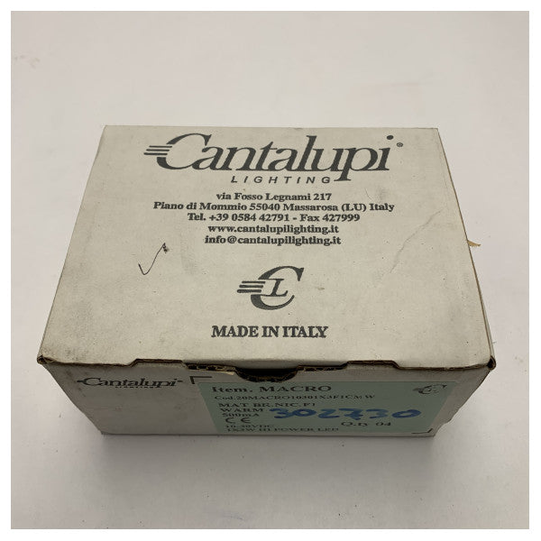 Cantalupi MACRO 10301 lämmin valkoinen LED wpotlight ominaisuus