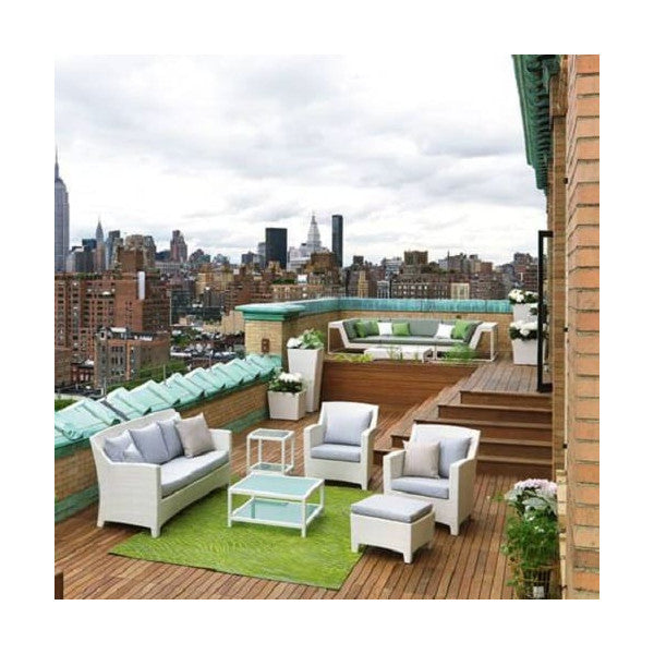 デドン・バルセロナ チョークウィッカーチェア - 027-001-083