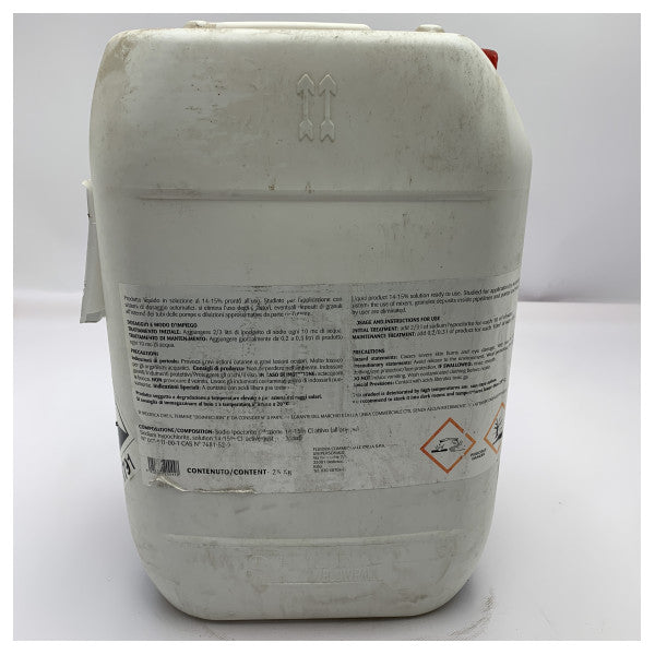 Висококачествен резервоар за разтвор на хлор от 25 литра за морска дезинфекция и пречистване на вода