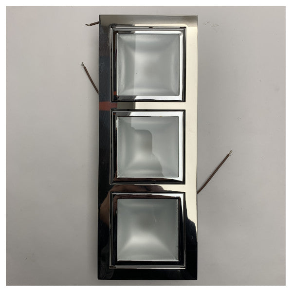 Cantalupi 20LOREN2883GSSS 3-spotlight-armatur i rustfrit stål