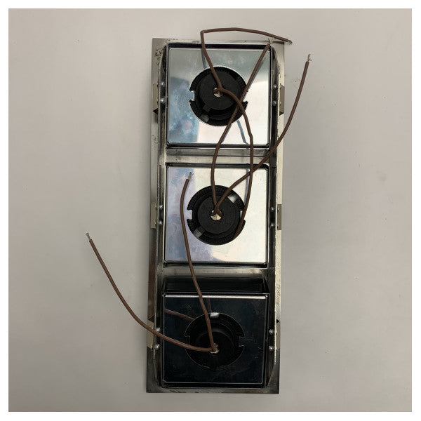 Cantalupi 20LOREN2883GSSS 3-spotlight-armatur i rustfrit stål