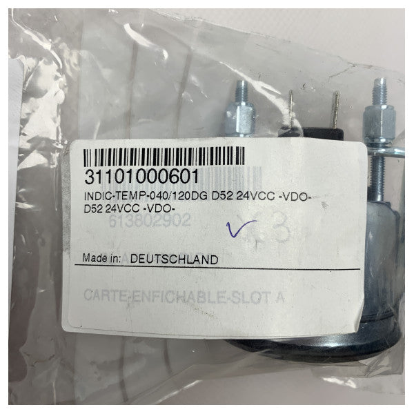 شاشة عرض مؤشر تبريد المحرك VDO 310 040 002 310 040 002 0 - 120