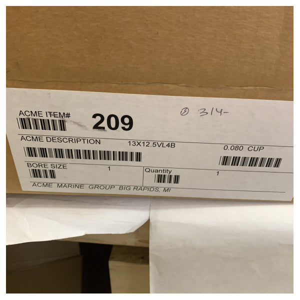 Acme 209 13 x 12,5 4-łopatowe brązowe śmigło do nart wodnych i wakeboardu