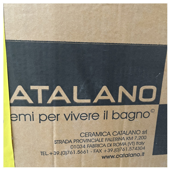 Catalano 12VE Verso 120 Lavabo marino in ceramica bianca - Lavello nautico resistente e moderno