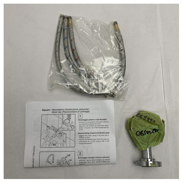 Agape square rub1012n single liver stainless steel mixer tab