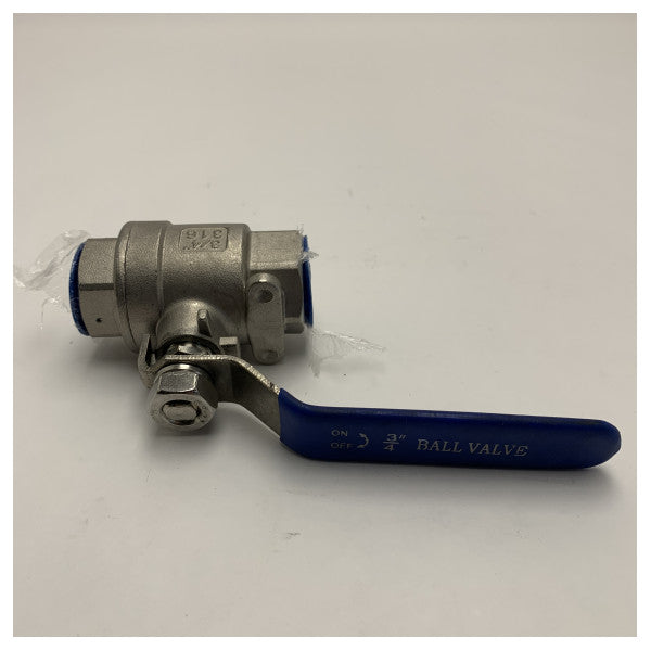 Vetus kugleventil i rustfrit stål 3/4 tommer 51 mm BV3/4 - 316-3/4