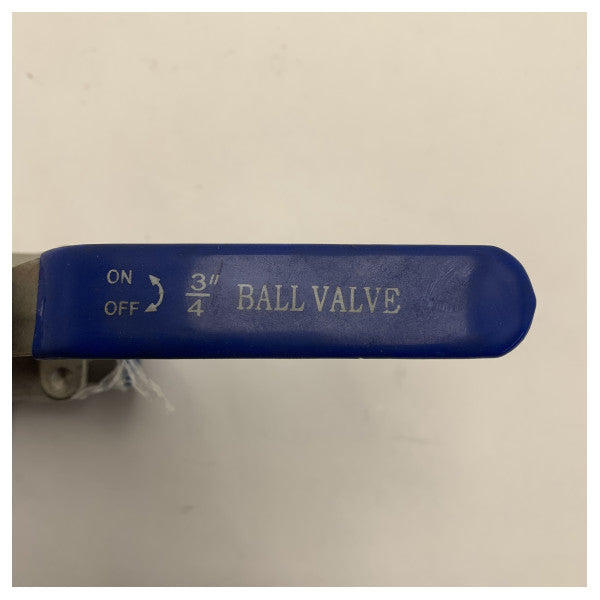 Vetus kugleventil i rustfrit stål 3/4 tommer 51 mm BV3/4 - 316-3/4