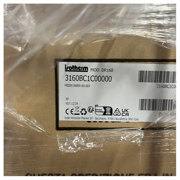 Isotherm DR160 2段引き出し式冷凍庫 12/24V 160L ステンレススチール - 3160BC1C0000