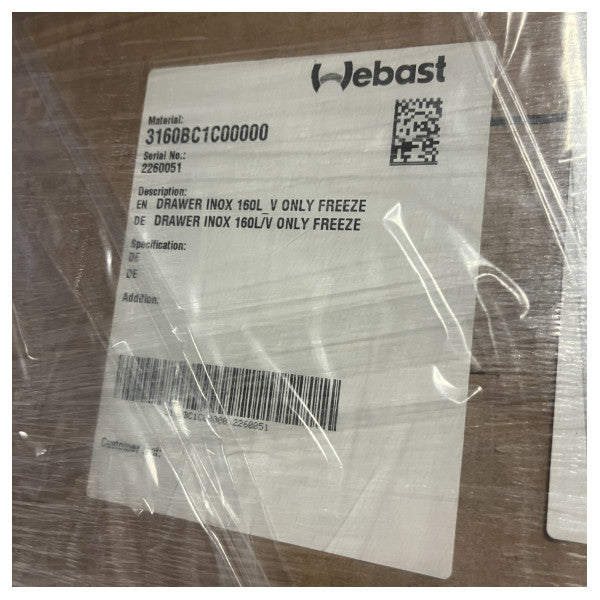 Isotherm DR160 2段引き出し式冷凍庫 12/24V 160L ステンレススチール - 3160BC1C0000