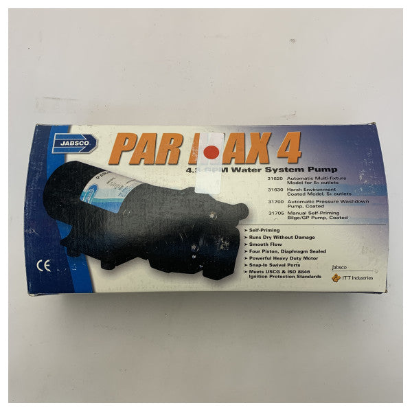 Jabsco Par Max 4 tryckstyrd dricksvattenpump 12V | 16L/min -31620-0092