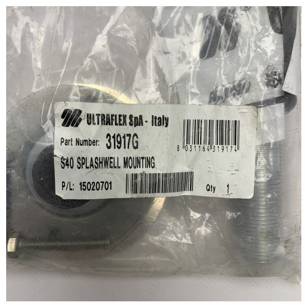 Ultraflex 31917C Marine Stainless Steel Mounting Bracket for Steering Components with Complete Installation Kit