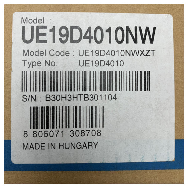 Samsungin 19-tuumainen LED LCD-TV kompakti merinäyttö HDMI:llä ja energiatehokkaalla muotoilulla - UE19D4010NW - UE19D4010NW