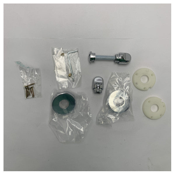 طقم قفل باب نحاسي مطلي بالكروم 2900 R 6 من كرومولوسيدو - PS2900R6C