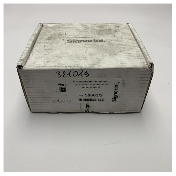 Signorini FEBO firkantet indbygget etgrebs brusearmatur - 50663/2