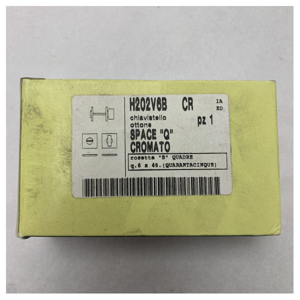 Набір ручок з хромованої латуні Olivari H202V6B-CR Комплект дверних ручок Olivari H202V6B-CR