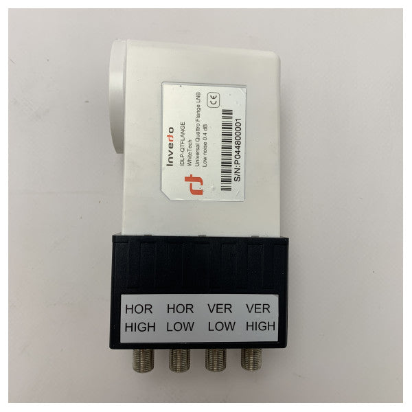 Inverto IDLP -QTFLange - LNB Universale 4 Out VH/VH, Flangia C120