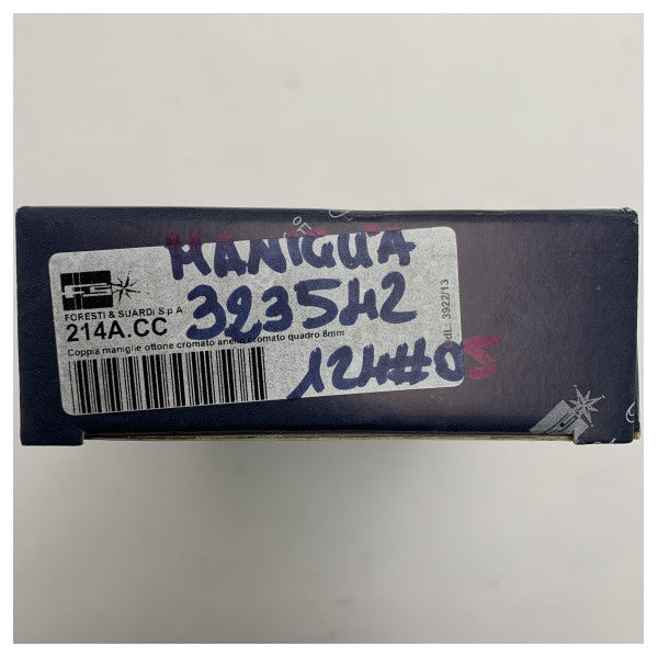 Foresti Suardi Türgriff aus verchromtem Messing 214A.CC