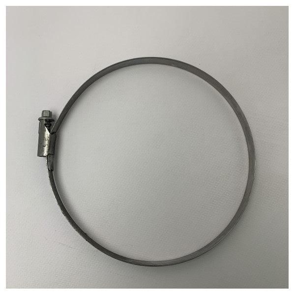 Fascetta stringitubo in acciaio inox di grado marino regolabile 149-161 mm resistente alla corrosione