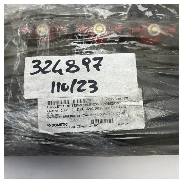 Connettore di accoppiamento a 6 porte per sistemi idrici e tubazioni Dometic - 9107516363