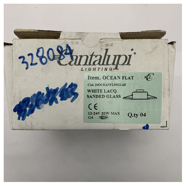 Cantalupi 20OCEANFL90GLAS Ocean Flat елегантна G4 бяла лакирана светлина