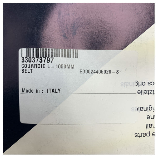 Kohler Lombardini エンジンドライブベルトブラック - ED0024405020-S