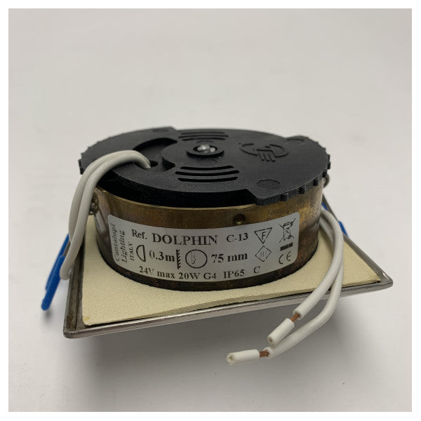 Cantal Dolphin IP65 αδιάβροχος θαλάσσιος προβολέας G4 από ανοξείδωτο χάλυβα Chrome Finish