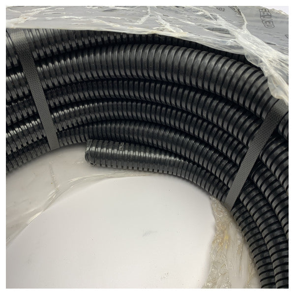 Gewiss Guaina flessibile per cavi marini di alta qualità - 32 mm nera, resistente ai raggi UV e all'acqua salata, bobina da 25 m