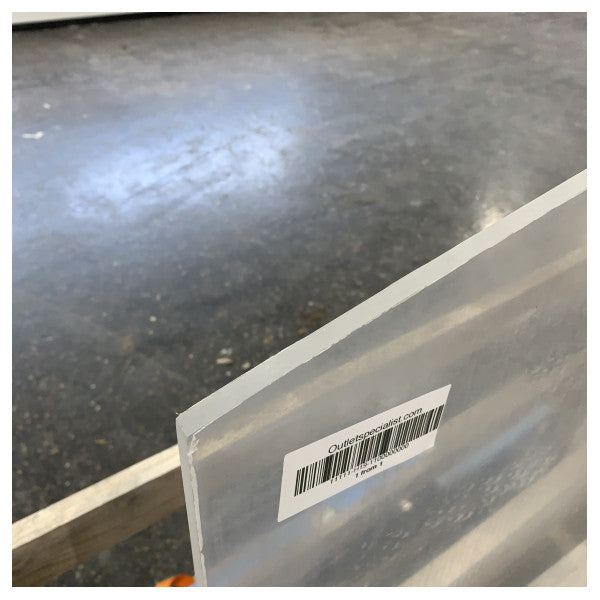 Fjord 40 Open Plexiglass Boat Windshield 2130 x 1280 x 10 mm - TBF2003