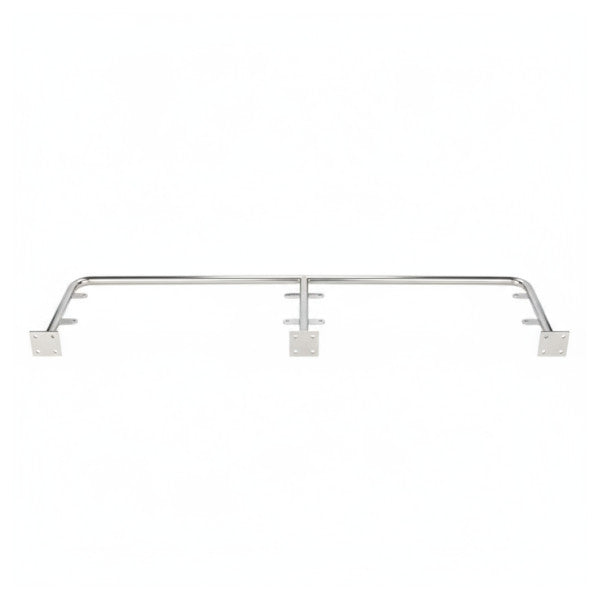 Ryck fixed stainless steel backrest rail - MET1576