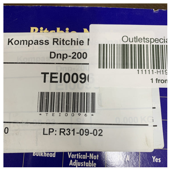 Ritchie Navigator DNP-200 Compás Líquido Negro (Montaje en Bodega)