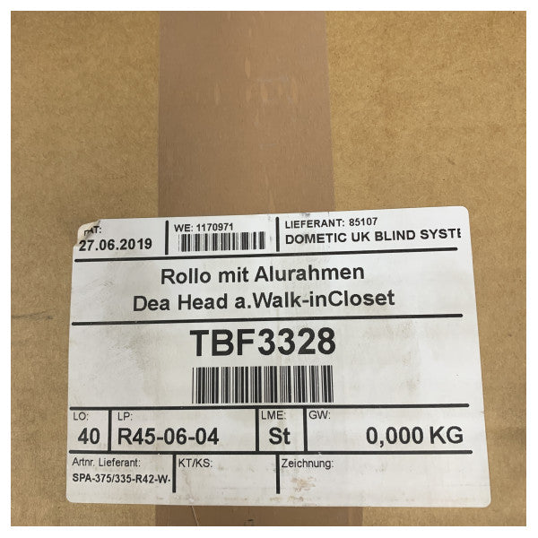 Dometic OceanAir SPA-375/335-R42 Mosquito net and blackout screen