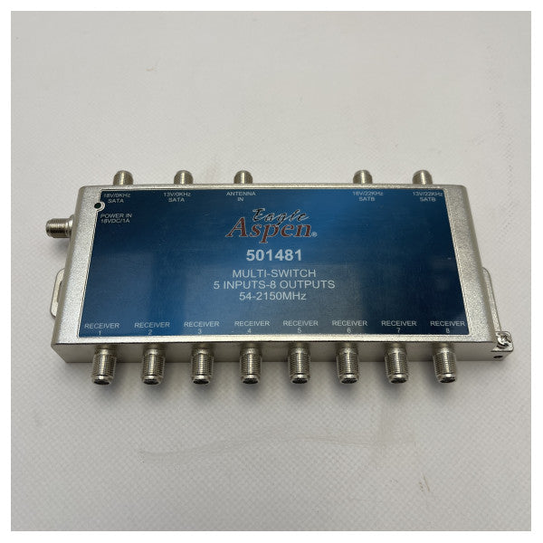 Aspan 501481 5x8 satellite mutiswitch with power adapter