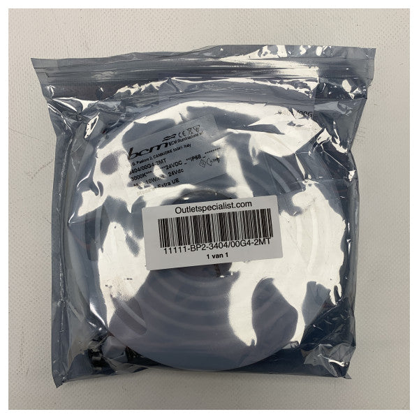 BCM LED Lighting Fixture Neonflex Top and Side View 10x10mm 24V - 3404/00G4-2MT