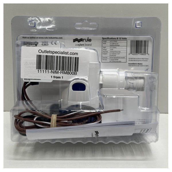 Rule RM800B 800 GPH 12V automatisk länspump 12V