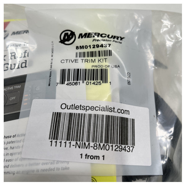 Mercury Mercruiser DTC Active Trim Integrazzjoni Kit - 8M0129437
