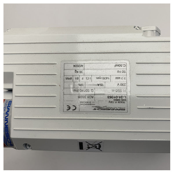 Gianneschi ACB 332/B itsestään käynnistyvä monivaiheinen kaivopumppu 230V 50HZ 2.2KW