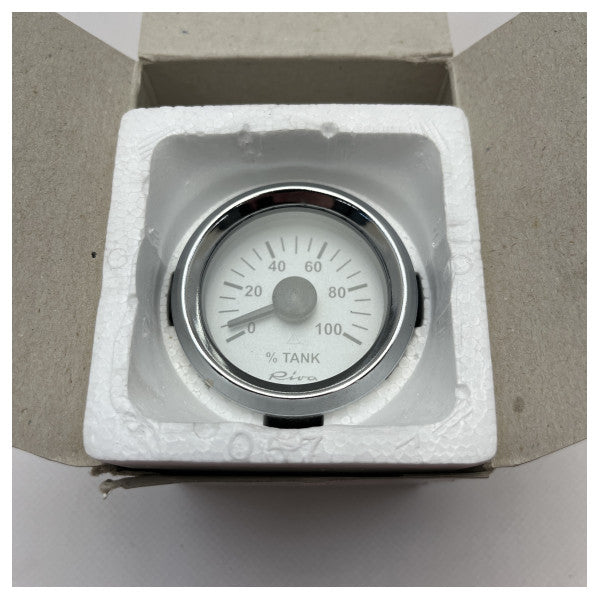 مؤشر مستوى الوقود البحري من ريفا نافثا 12 فولت - 52 مم متوافق مع مستشعرات VDO - VSG20325/YRC